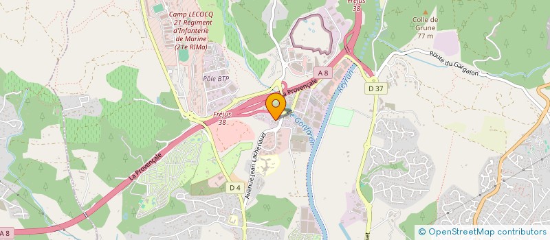 localisation de l'entreprise TOPCO SERIE B à FREJUS