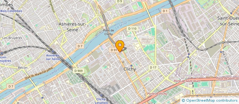 localisation de l'entreprise TOPCOVER à CLICHY