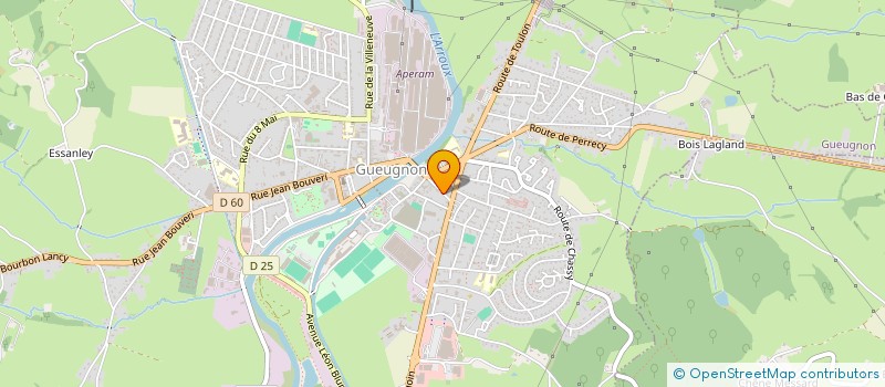 localisation de l'entreprise TOPCRANE  GUEUGNON