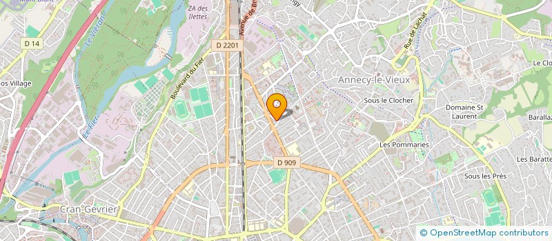 localisation de l'entreprise TOPE DANSE à ANNECY