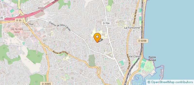 localisation de l'entreprise TOPELEC à ANTIBES