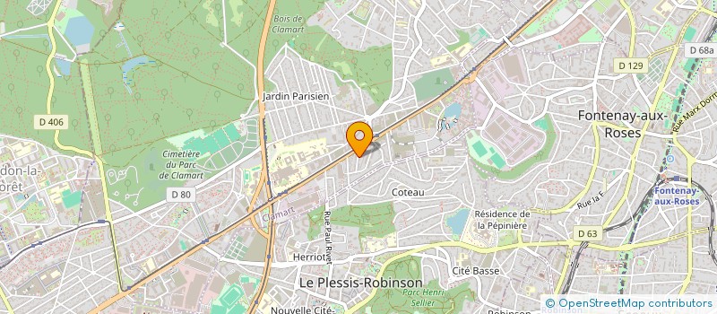 localisation de l'entreprise TOPFONIE à CLAMART