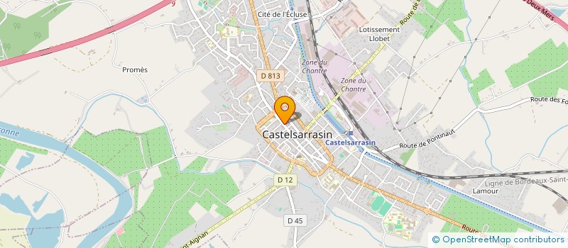 localisation de l'entreprise TOPIN'S à CASTELSARRASIN