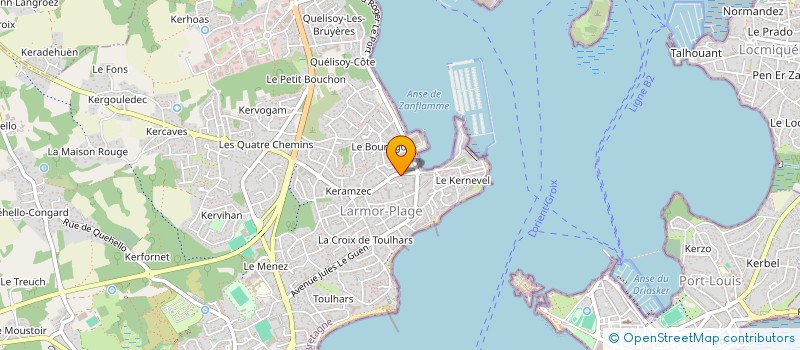 localisation de l'entreprise TOPINO  LARMOR-PLAGE