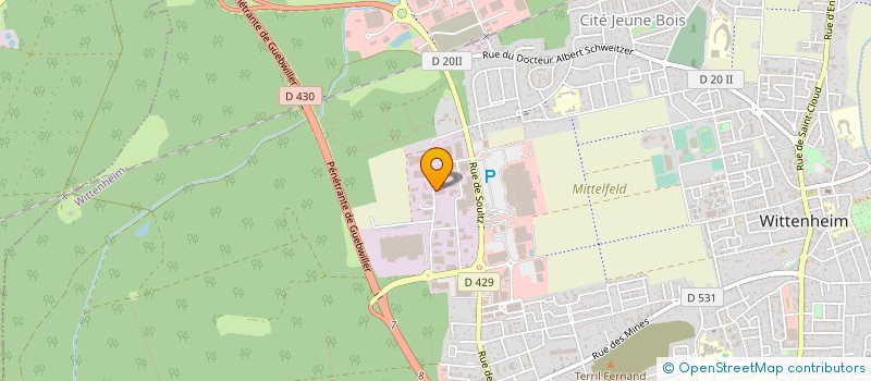 localisation de l'entreprise TOPINOX SARL à WITTENHEIM