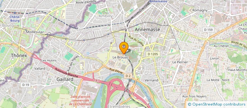 localisation de l'entreprise TOPLIFT à ANNEMASSE