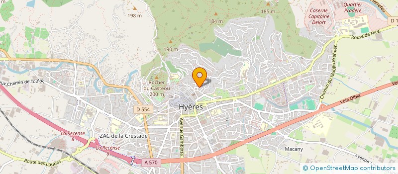 localisation de l'entreprise TOPLIGHT  HYERES