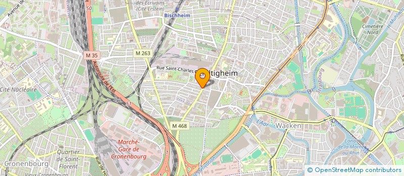 localisation de l'entreprise TOPLINE à SCHILTIGHEIM
