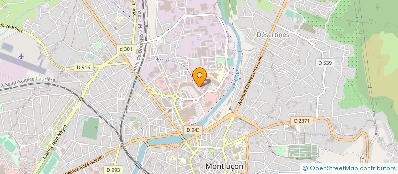 localisation de l'entreprise TOPMECA à MONTLUCON