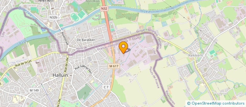 localisation de l'entreprise TOPMOUSSE à HALLUIN