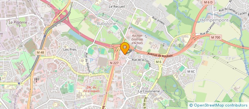 localisation de l'entreprise TOPNET  VILLENEUVE-D'ASCQ