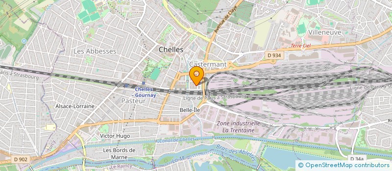 localisation de l'entreprise TOPO ARC à CHELLES