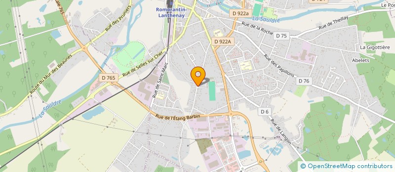 localisation de l'entreprise TOPO SERVICES 41 à ROMORANTIN-LANTHENAY