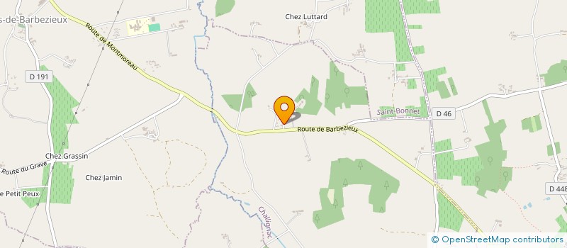 localisation de l'entreprise TOPOBAT MO à CHALLIGNAC