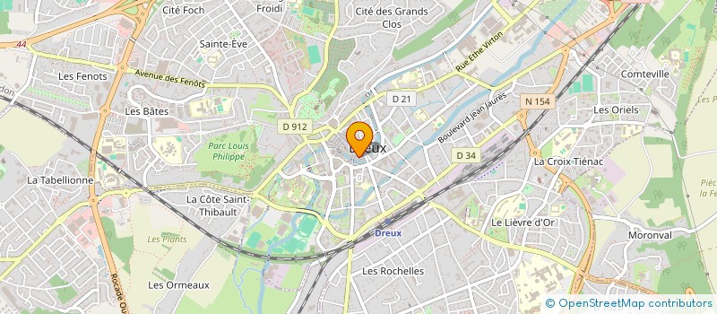 localisation de l'entreprise TOPODO IMMO à DREUX