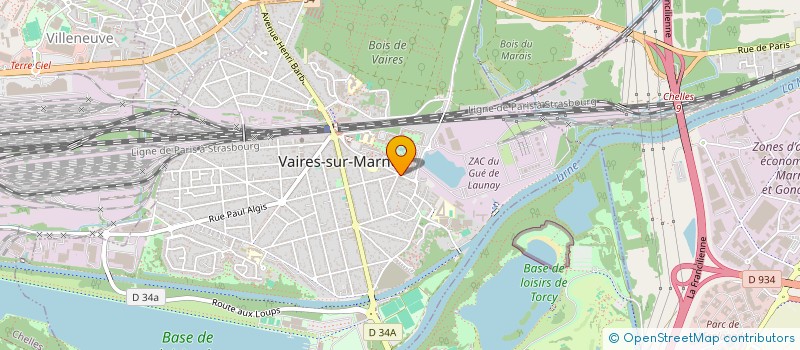 localisation de l'entreprise TOPOGEO TP à VAIRES-SUR-MARNE