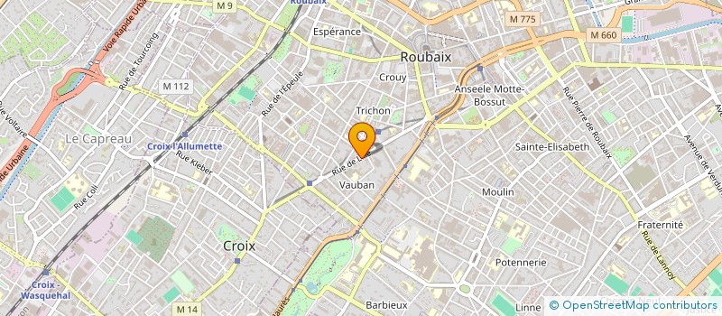 localisation de l'entreprise TOPOLINO à ROUBAIX