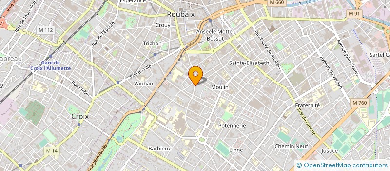 localisation de l'entreprise TOPOLINO HOME  ROUBAIX