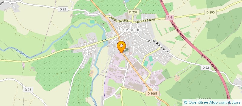 localisation de l'entreprise TOPOLIRA SARL à SARRE-UNION