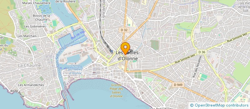 localisation de l'entreprise TOPOME ARCHITECTURE à LES SABLES D'OLONNE