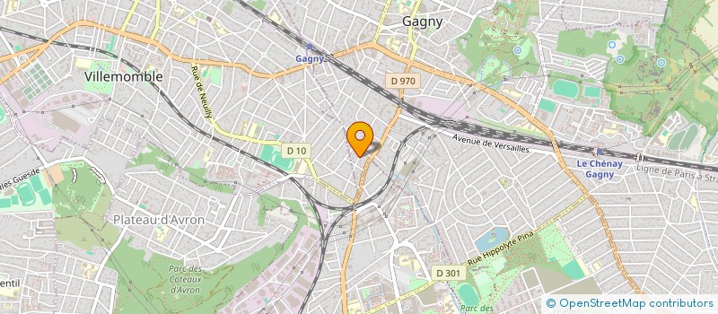 localisation de l'entreprise TOPOS à GAGNY