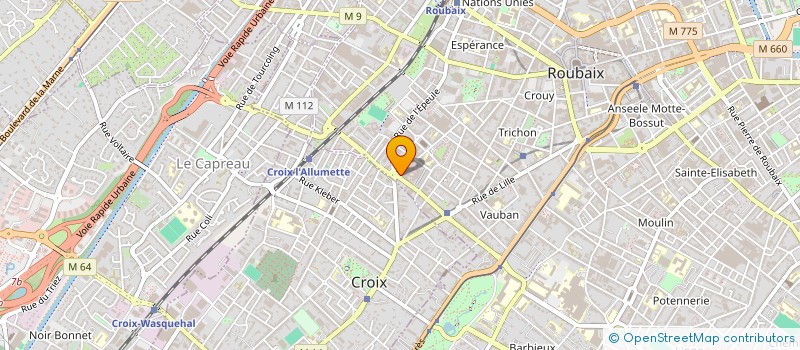 localisation de l'entreprise TOPOS TERRITOIRES ET PAYSAGES  ROUBAIX