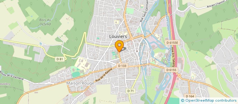 localisation de l'entreprise TOPOSEINE à LOUVIERS