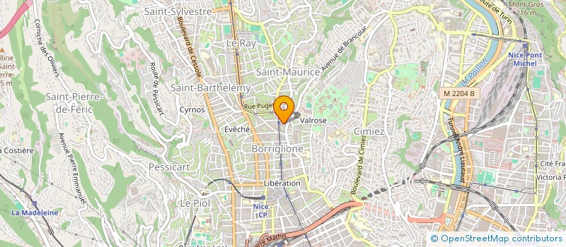 localisation de l'entreprise TOPOSUD à NICE