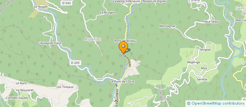localisation de l'entreprise TOPOVALS à VALS-LES-BAINS