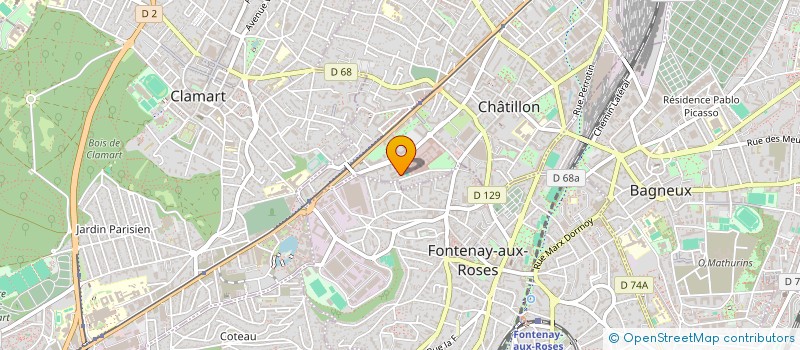 localisation de l'entreprise TOPPIN'S à CHATILLON