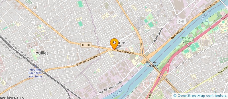 localisation de l'entreprise TOPPING à BEZONS