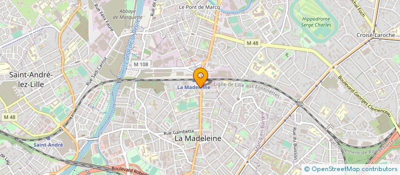 localisation de l'entreprise TOPRAK à LA MADELEINE