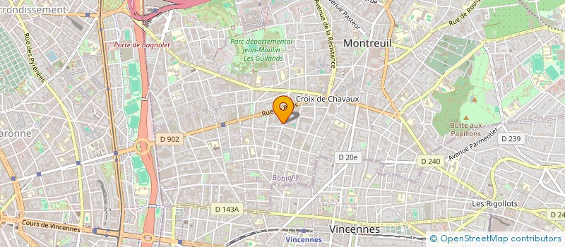 localisation de l'entreprise TOPS COURSES TRANSPORT SPECIALISE à MONTREUIL