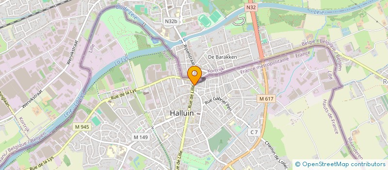 localisation de l'entreprise TOPSERVICES à HALLUIN