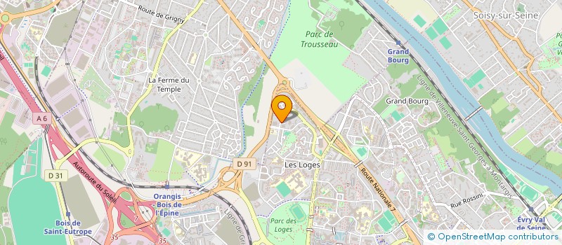 localisation de l'entreprise TOPSOLID à EVRY-COURCOURONNES