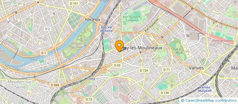 localisation de l'entreprise TOPTECH à ISSY-LES-MOULINEAUX