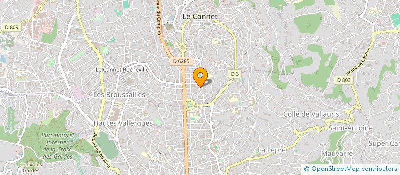 localisation de l'entreprise TOPVIRTUEL  LE CANNET