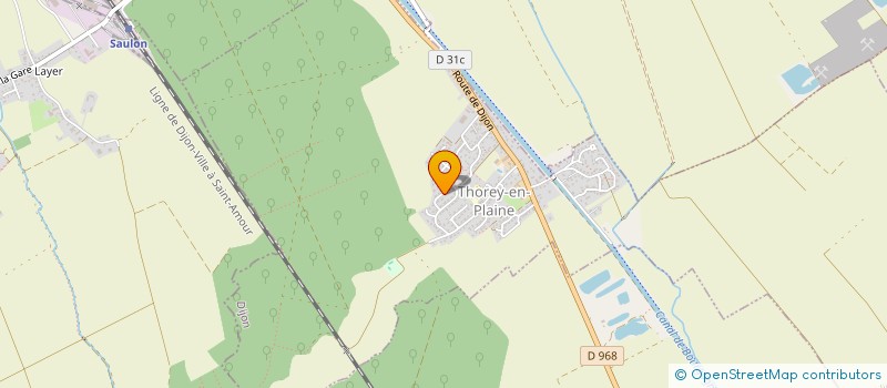 localisation de l'entreprise TOQ'CHEFS  THOREY-EN-PLAINE