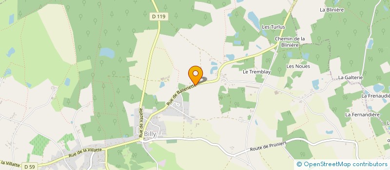 localisation de l'entreprise TOQ'EN SCENE  BILLY