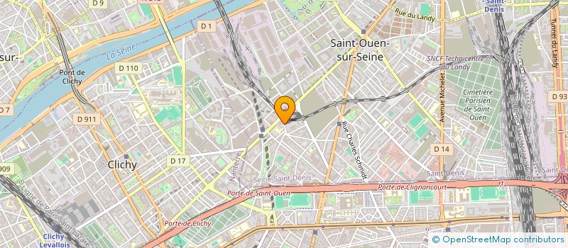 localisation de l'entreprise TOQUE FRERES à SAINT-OUEN-SUR-SEINE