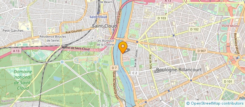 localisation de l'entreprise TOQUERO FRANCE  BOULOGNE-BILLANCOURT