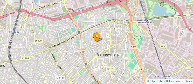localisation de l'entreprise TOQUES à GENNEVILLIERS