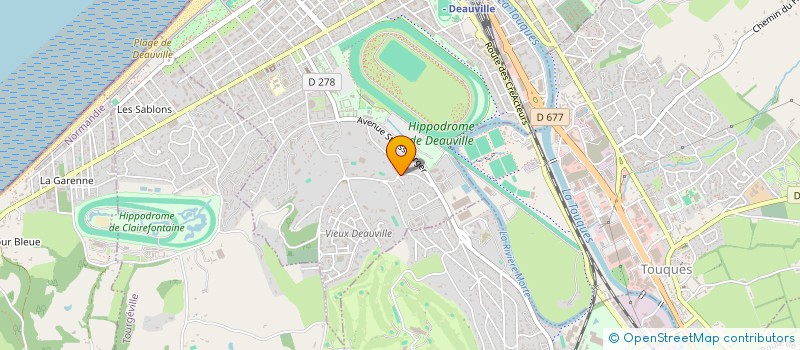 localisation de l'entreprise TOQUES NORMANDES  DEAUVILLE