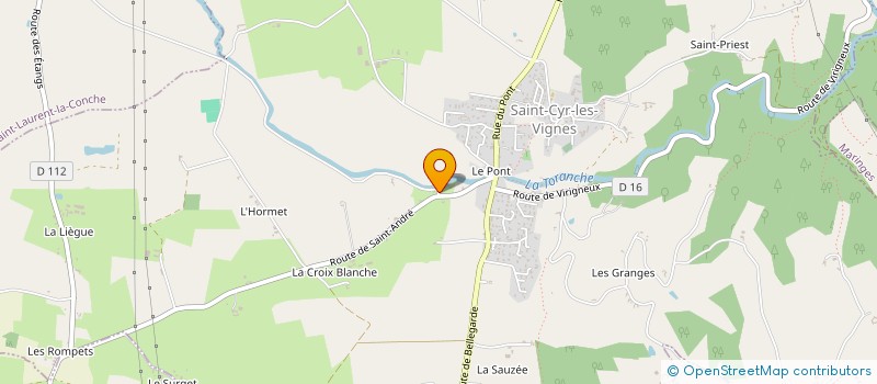 localisation de l'entreprise TORANCHE FOOTBALL CLUB - TFC  SAINT-LAURENT-LA-CONCHE