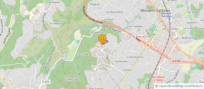 localisation de l'entreprise TORBEA PROMOTION  MOUANS-SARTOUX