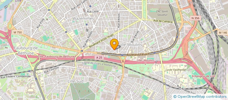 localisation de l'entreprise TORCK FICHAUX CONSORTS à LILLE