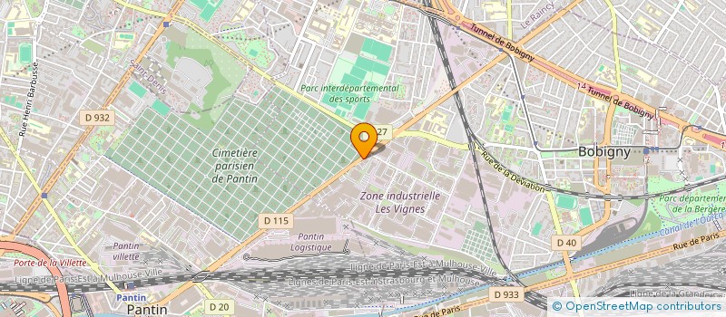 localisation de l'entreprise TORDJMAN à BOBIGNY
