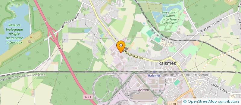 localisation de l'entreprise TORECA à RAISMES
