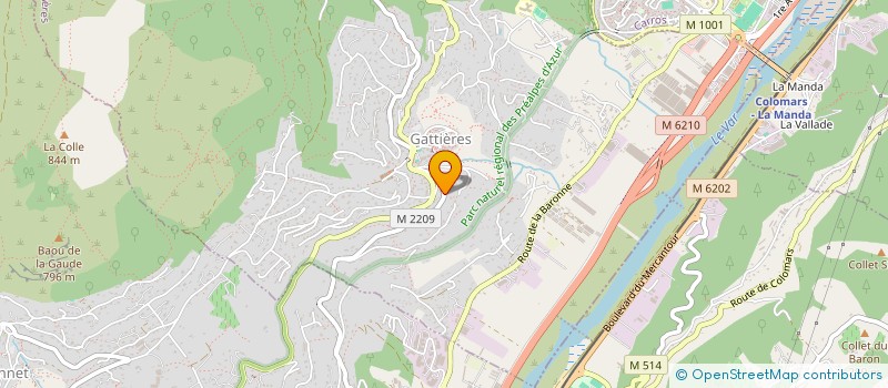 localisation de l'entreprise TOREIKAN BUDO ALPES MARITIMES(T.B.A.M)  GATTIERES