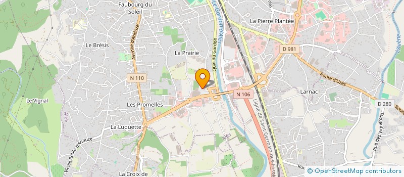 localisation de l'entreprise TOREL HOLDING GROUP  ALES